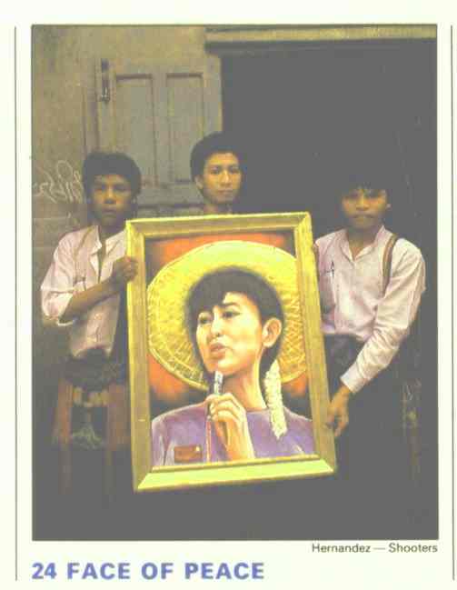 Aung San Suu Kyi, face of peace